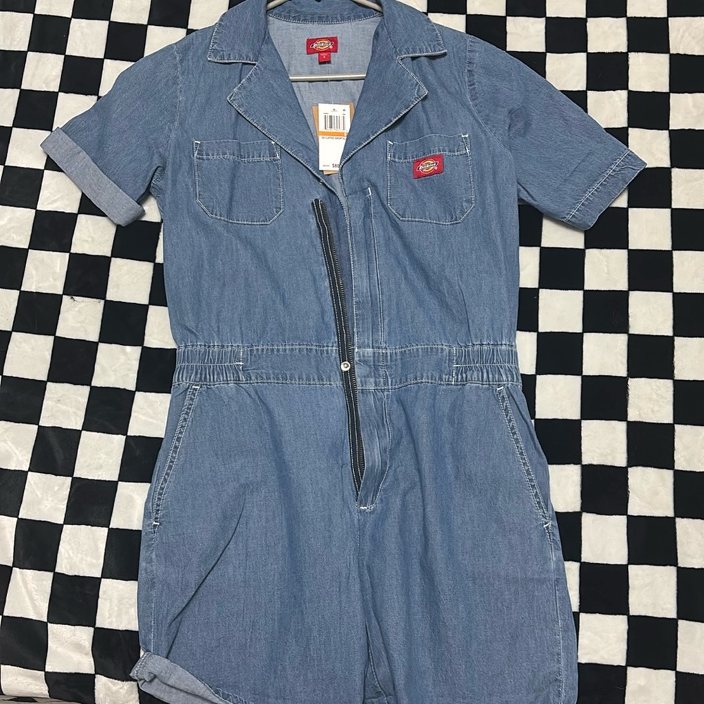 Dickie size small brand, new cuffed short, tall jumpsuit